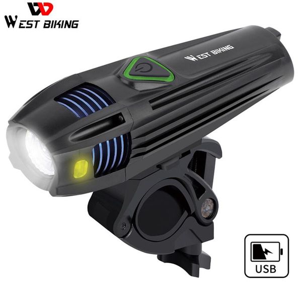 

bike light 300lm 3 mode bicycle front lamp usb rechargeable headlight cycling led lantern m196 lights
