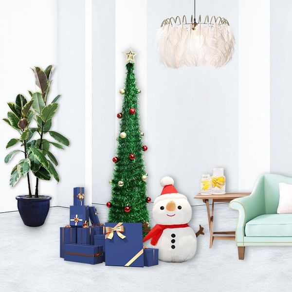 

christmas decorations 1.2/1.5m folding tree xmas ornament madder home party decoration plantas artificiales pobooth prop