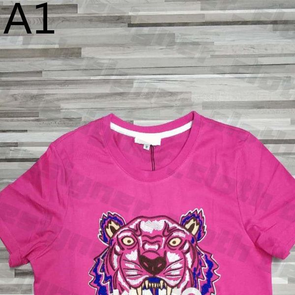 

spring / summer tiger embroidery t-shirt men's designer women's casual asian size s-2xl, White;black