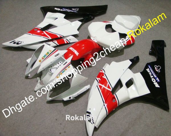 

06 07 yzf r6 cowling parts for yzfr6 2006 2007 yzf-r6 yzf600 body abs fairing fit (injection molding)