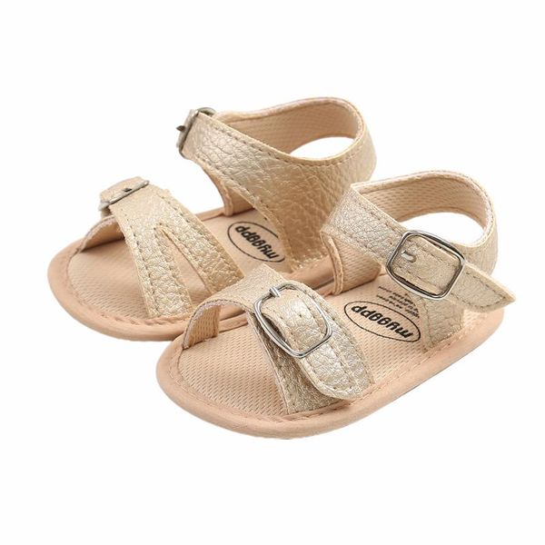 

sandals summer baby toddler born wear pu leisure adjustable hasp hollow out non-slip first walker shoes, Black;red