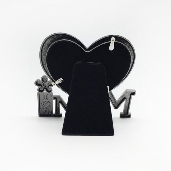 

mother's day po frame heart shape metal prop mom frames