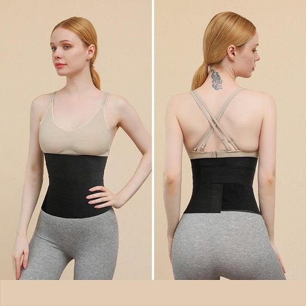 Nuova fascia per allenatore di supporto in vita Cintura di regolazione con fibbia avvolgente Fascia elastica per yoga sportiva Fascia addominale per donna Recupero postpartum Body Shaper