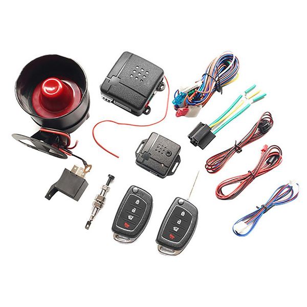 

alarm & security universal one-way car vehicle system protection +2 remote control burglar