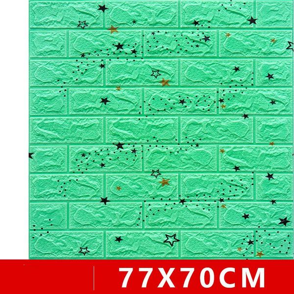 

wall stickers 10pcs 3d brick diy self adhensive decor foam waterproof covering wallpaper for tv background kids living room
