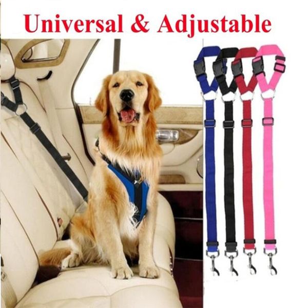 

dog collars & leashes two-in-one pet car safety ring seat belt backseat lead rope