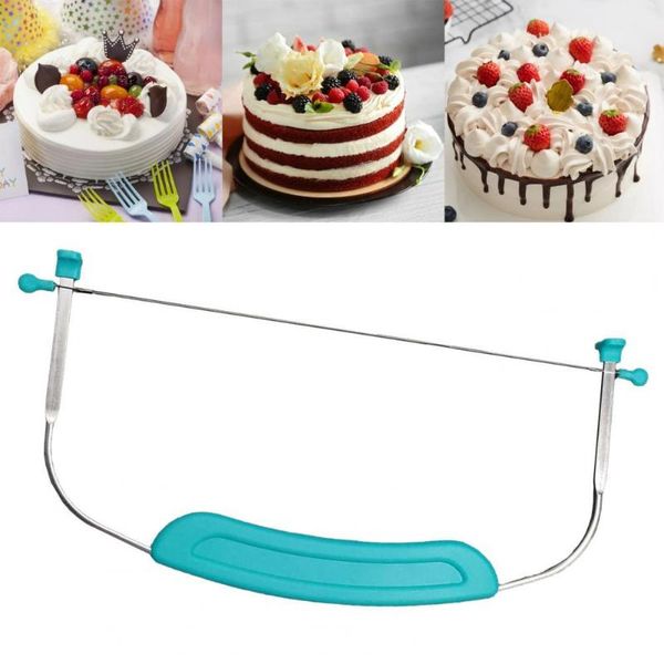 

baking & pastry tools 1 pc 30cm adjustable cake slicer wire stainless steel bread cutter leveler kitchen