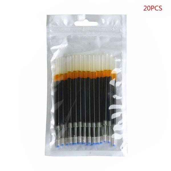 

gel pens 20pcs neutral ink pen refill black blue red 0.5mm school stationery h9eb