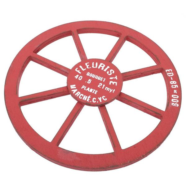 

wall lamp creative wheel hanging delicate wooden wall-mounted ornament