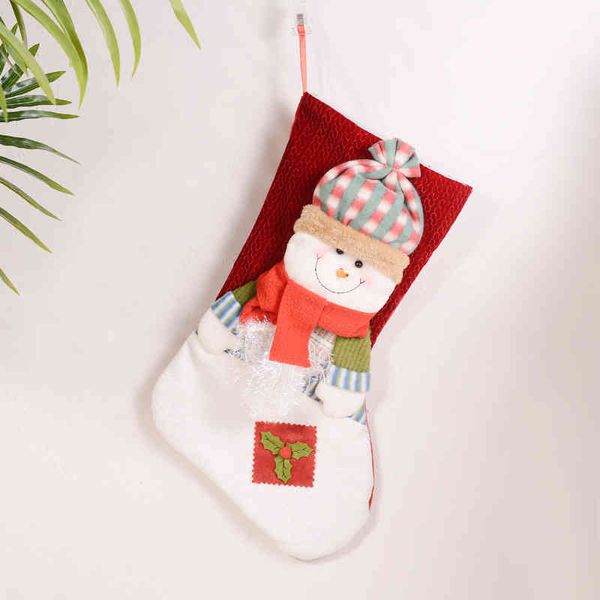 

christmas new old man snowman socks gift bag tree pendant decorative pendant