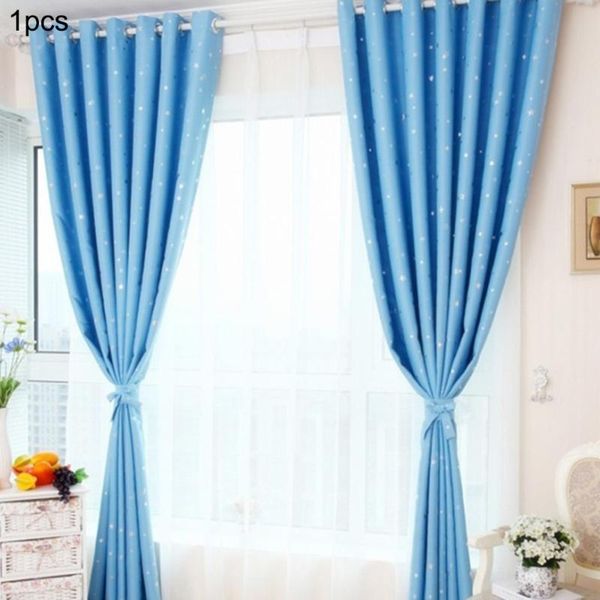 

curtain & drapes sunshade long plus pastoral panel star blackout curtains kid's room for living bedroom