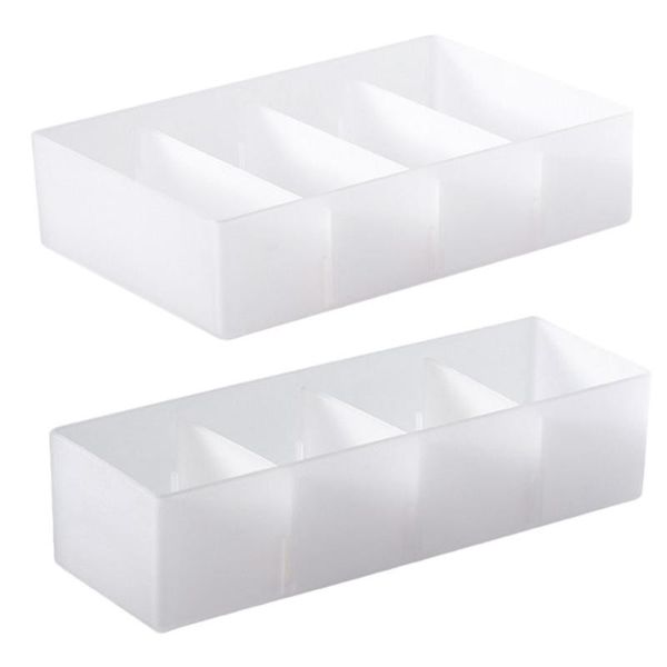 

2pcs desk drawer organizer trays compartment storage box make-up drawers