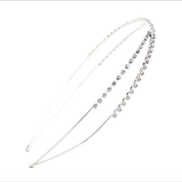 

Gqd korean sweet jewelry east heads gate crystal diamond cross french elegant diamond hair hairband headband, Silver