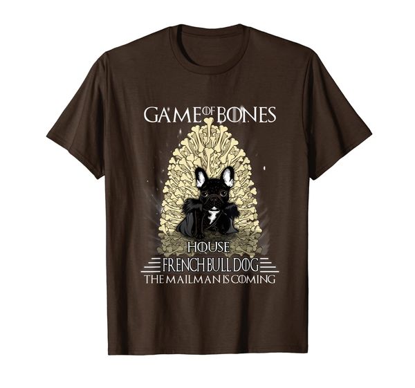 

game of bones house bulldog the mailman is coming t-shirt, White;black