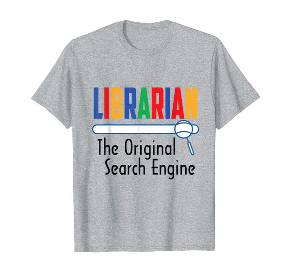 

librarian the original search engine great librarian tshirt, White;black