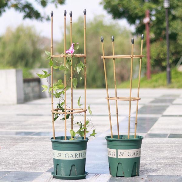 

planters & pots plant climbing frame support cage flower holder gardening tool imitation bamboo 4-pole garden tools