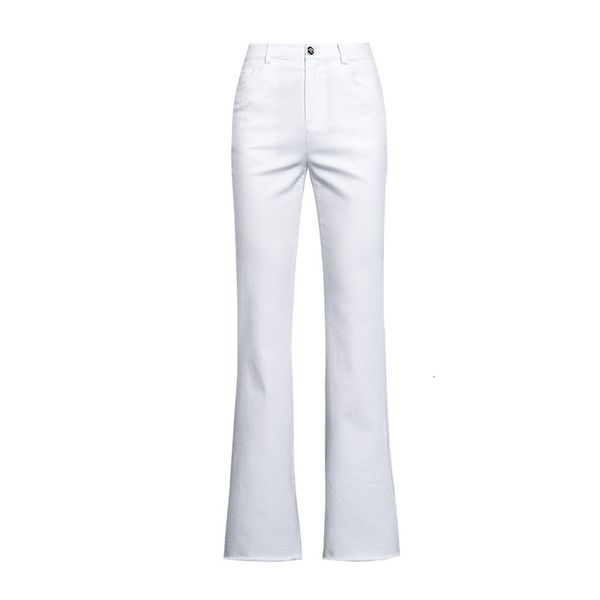 

jeans women's spring summer high-waisted flared jeans stretch and thin nine-point pants, Blue