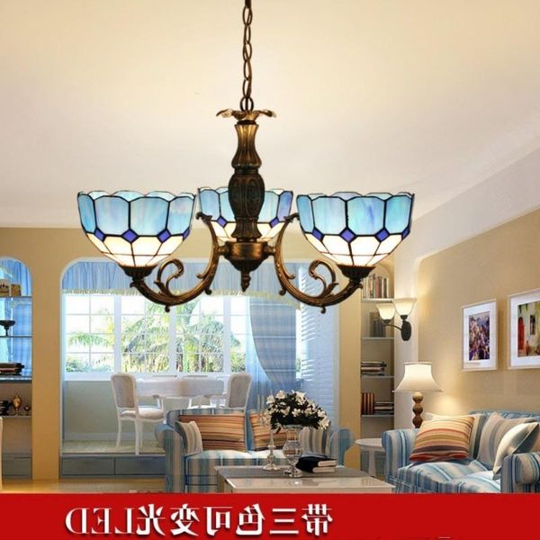 

pendant lamps mediterranean three head lamp, ceiling dining room study bedroom, light, simple garden bed lights