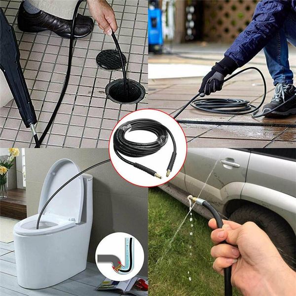 

black high pressure cleaning watering hose pvc micro drip irrigation pipe plant shower garden equipments