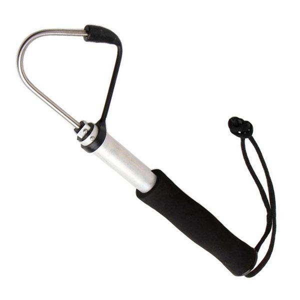 

fishing hooks 60cm spear hook aluminum alloy professional retractable fish gaff ice sea tool tackle