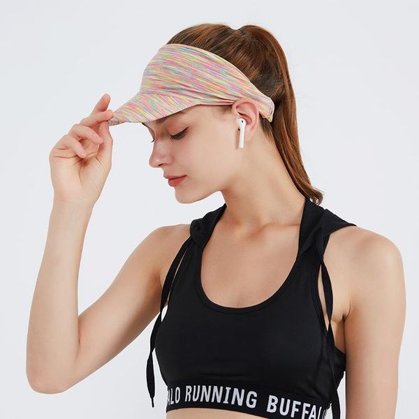 

outdoor hats summer sunscreen and men's women's breathable sports headband empty caps riding sweat-proof, Black;white