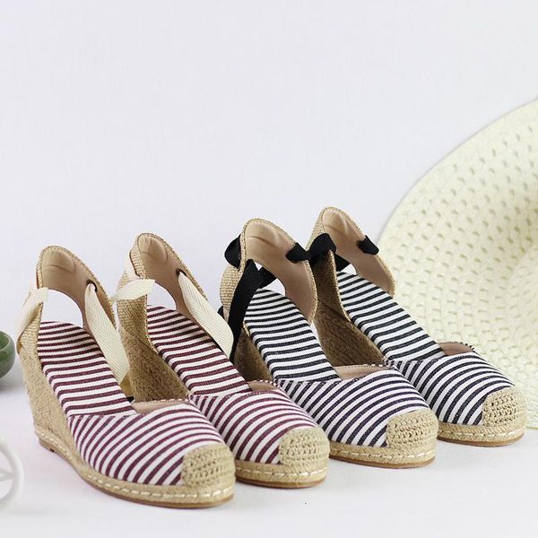 

sandals fashion womens shoes wedge straps suit female beige cross high heels cross-shoes breathable luxury platform s 1pwr, Black