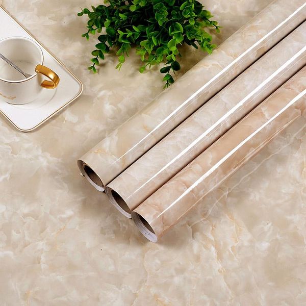 

wallpapers thickened kitchen waterproof and oil proof stickers imitation marble film deskstove counterbar counter self-adhesive wal