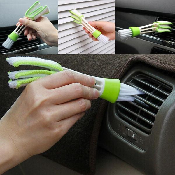 

pcs car cleaning brush air conditioner blinds microfiber parts tool useful sponge