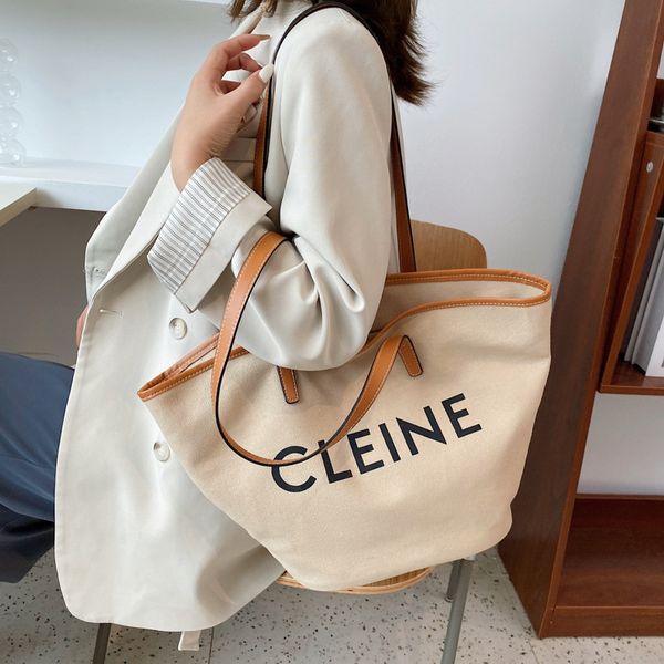 

and shopping women's silk printed letter canvas bag student tote shoulder bag