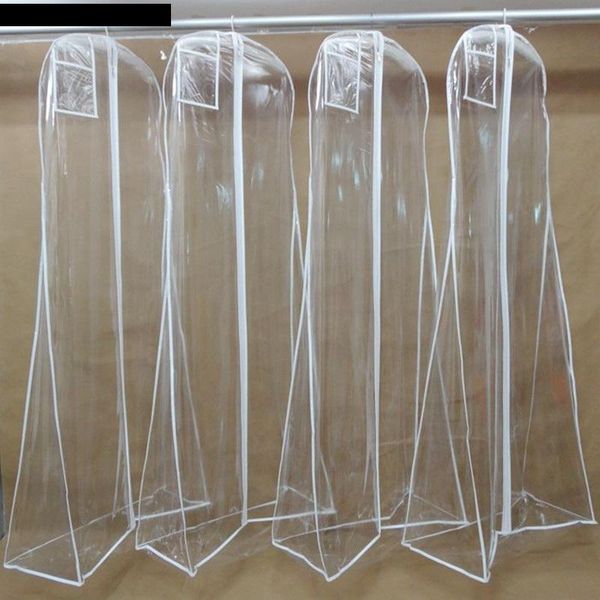 

clothing & wardrobe storage transparent clothes bag solid cover for wedding dress dust extra large waterproof pvc garment