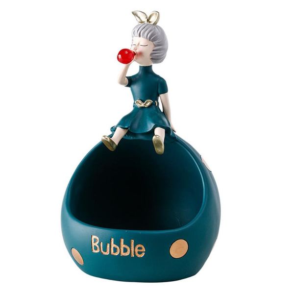 

decorative objects & figurines 1pc girl style storage adornment unique ornament for home (green)