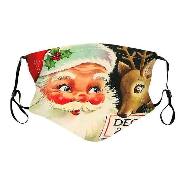 

filter printed christmas mask with