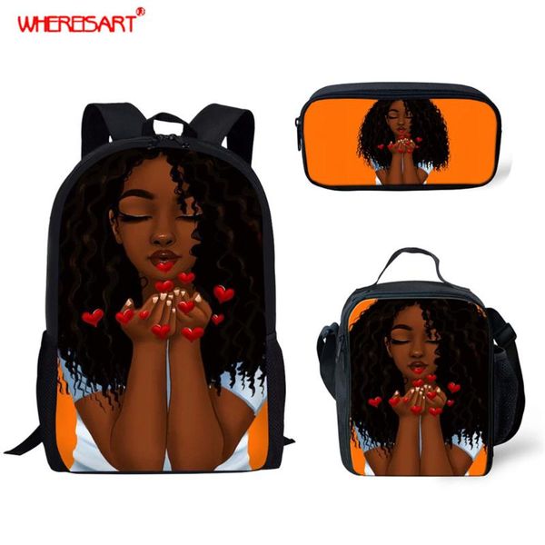 

school bags whereisart black girls teenagers cute arts design big capacity student middle backpack for teen children