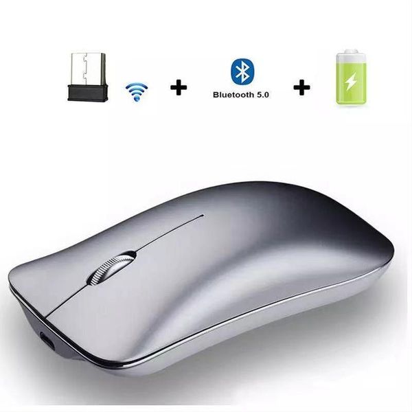 

bluetooth 5.0 usb wireless gaming mouse ergonomics silent optical 1000-1600dpi rechargeable office mice for lapdesktop