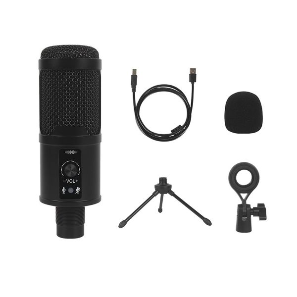 BM-65 Profissão Studio USB Microfone Karaoke Cantando Laptop Gravação Condensador Microfone Para PC Computador Jogos Córrego Mic