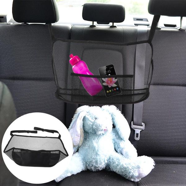 

car organizer 1pc useful storage net pocket vehicle mesh seat back bag