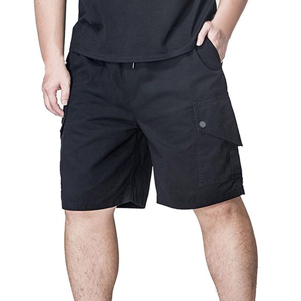 

summer men's shorts 5xl 6xl 7xl waist 145cm plus size cotton casual, White;black