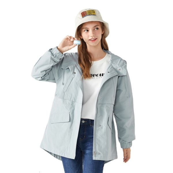 

semir spring autumn casual jacket drawstring hooded pocket sports jackets windbreak for women 201014, Black;brown