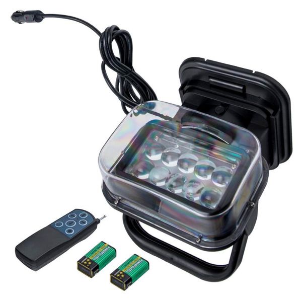 

working light 50w cree led remote control search lamp boat camping magnetic