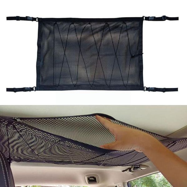 

car organizer roof storage net suspended line bag sundries hanging n9c9