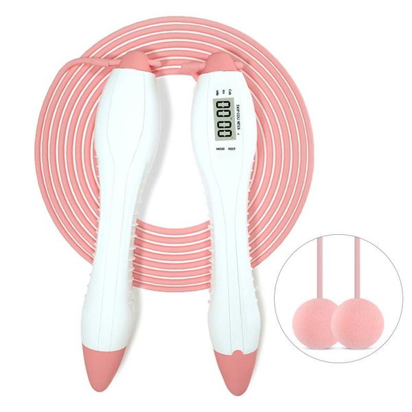 

jump ropes skipping rope w/ smart counter children adults cordless calories kilometers miles setting for training fitness boxing