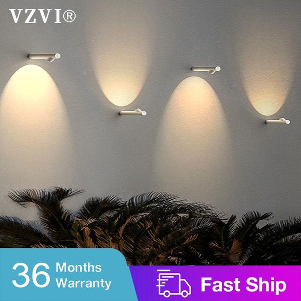 

outdoor wall lamps modern lighting spotlights waterproof powered led garden courtyard sconces street light aluminum