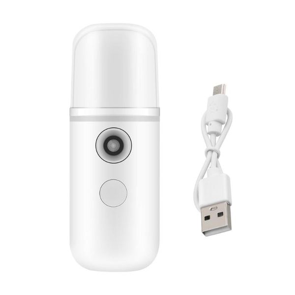 

portable mini mist spray facial moisturizing usb rechargeable beauty instrument face humidifier daily cooling water sprayer fragrance lamps