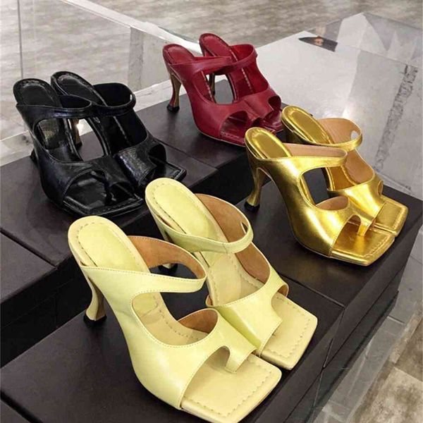 

80% off outlet store summer new leather ultra-high heel thin heel clip foot open toe square fashion women's shoes back space fashion sl, Black
