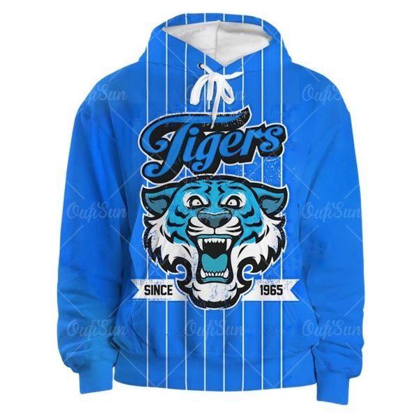 

men's hoodies & sweatshirts fashion animal tiger 3d printed hoodie harajuku streetwear pullover autumn thick sweatshirt casual jacket, Black