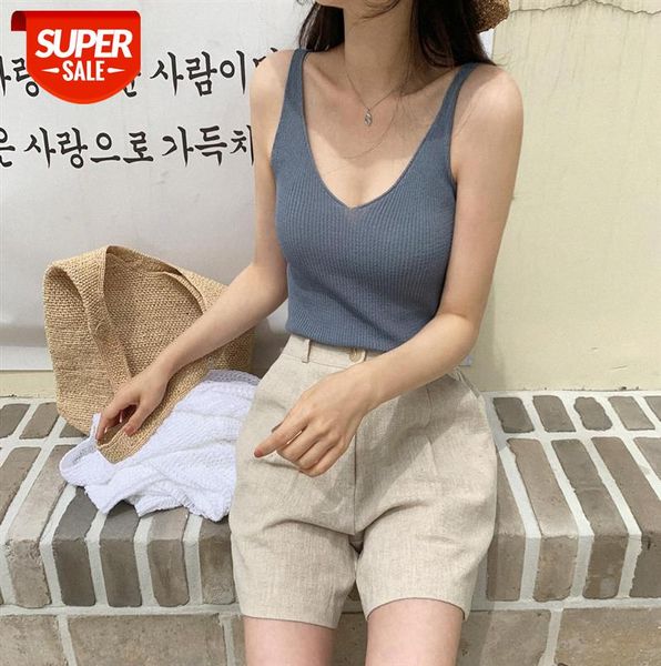

[korea] 19ss linen vest 3 colors into thin, casual and comfortable, with a feel collocation single product bi #3h6d, Black