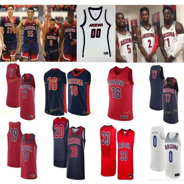 

ncaa college arizona wildcats basketball jersey 4 chase jeter max hazzard alec spence kory jones matt weyand 55 jake desjardins custom stitc, Black