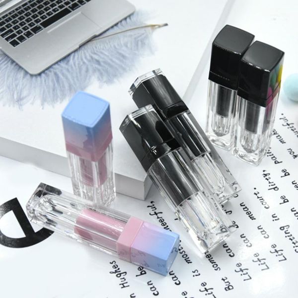 

storage bottles & jars cosmetic lip gloss packaging square tubes clear empty tube plastic bottle lipgloss containers