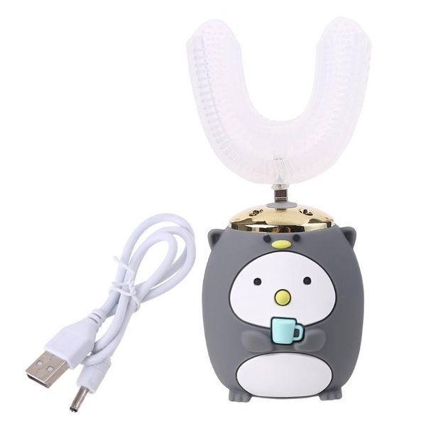 

smart electric toothbrush 360 degree u-shaped for children silicone n58d