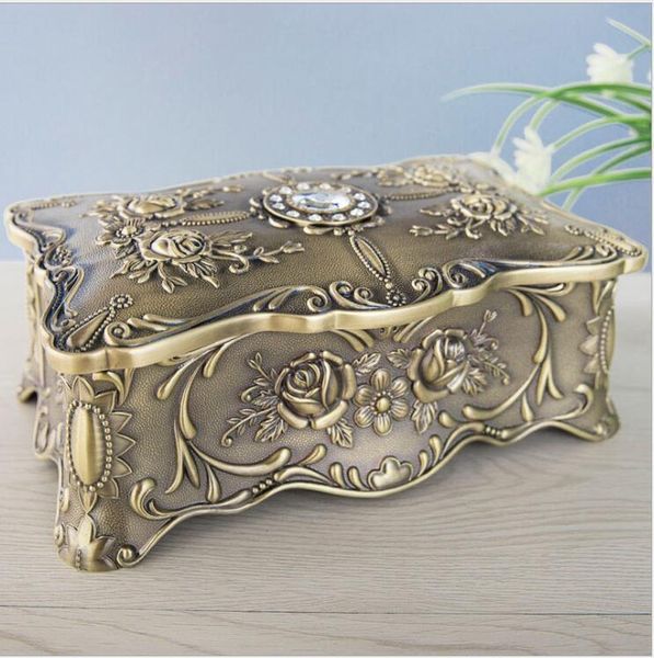 

storage boxes & bins europe multifunctional jewelry box creative with diamond double-layer large cosmetic organizer z158